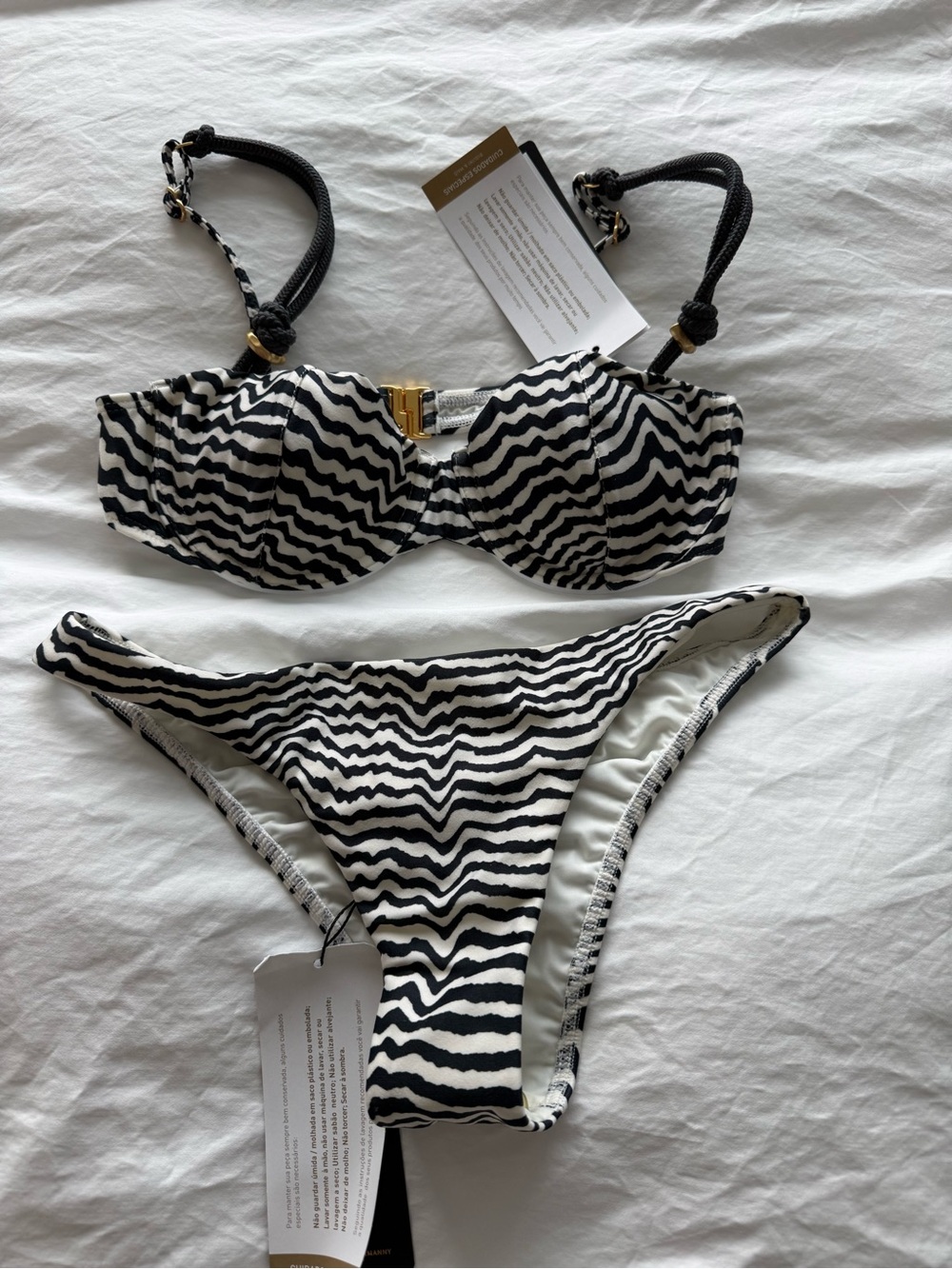Vix Zebra Print Bikini Size Small - Picture 2 of 11